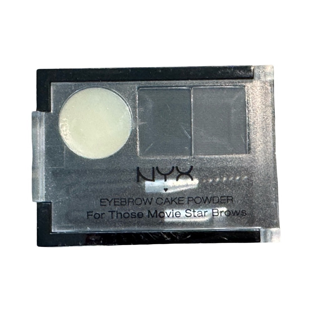 NYX Eyebrow Cake Powder Black/Gray ECP01 Brow Kit New Sealed